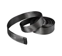 Gaine tressée thermorétractable 2 pièces, Gaine d'enveloppe de Fil de Circuits(Black,10MM*50M)
