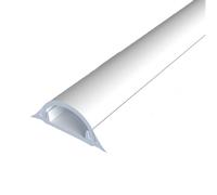 Gaines de protection pour câbles au sol, Goulottes de câbles auto-adhésives, kit 2, 1 m, blanches(5#)