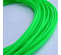 Gaines Extensibles en Pet de 10 m - Protection de câbles tressée Plate et serrée de Type Peau de Serpent for câbles de 1 mm à 18 mm de diamètre(Green,6mm)