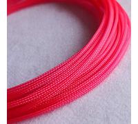 Gaines Extensibles en Pet de 10 m - Protection de câbles tressée Plate et serrée de Type Peau de Serpent for câbles de 1 mm à 18 mm de diamètre(Pink,10mm)
