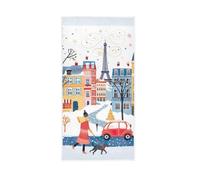 GAIREG Serviette de toilette paysage urbain d'hiver de Paris - Essuie-mains pour salle de bain - 38,1 x 76,2 cm