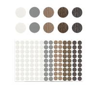 GAJUS Cache Vis Autocollant Blanc 21mm 270 Pièces Adhésif Meuble Cache Trou Rond pour Armoire Tiroir Table Décoratif Gommettes Pastille Autocollante Cache Vis Meuble