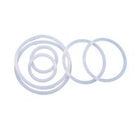 GAJUST Lot de 50 joints toriques VMQ épaisseur CS 2/3/3,5/4 mm, anneaux d'étanchéité en caoutchouc blanc, OD 5-100 mm, joint torique en silicone de qualité alimentaire résistant à la chaleur (couleur