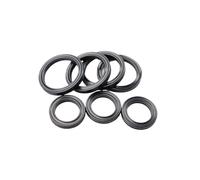GAJUST NBR X Ring, bague d'étanchéité à quatre lèvres, caoutchouc nitrile, élastique, pour cylindres hydrauliques, pistons, tiges de piston. CS 3,53 mm, ID 4,34-129,77 (couleur : noir, taille : ID
