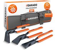 Gakago Lot de 3 pinces pliantes - 45° 90° 180° avec mâchoires extra larges de 60 mm - Avec sac de rangement - Outil Spengler précis pour couvreurs et tôle