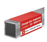 GAL-INDUSTRIAL Tube Carré en Aluminium 15 x 15 x 1 mm - Longueur 20 cm - Profil Creux Découpé sur Mesure
