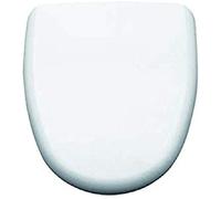 Gala Loa - Abattant WC avec couvercle et siège amorti - Forme ovale - Fermeture douce - Kit de fixation inclus - Charnières en acier inoxydable - Nettoyage facile - Couleur blanc