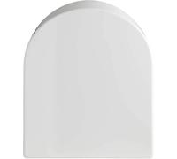 Gala Nexo - Abattant WC avec couvercle et siège fixe - Forme ovale - Kit de fixation inclus - Charnières en acier inoxydable - Nettoyage facile - Couleur blanc