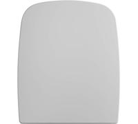 Gala Street Square - Abattant WC avec Couvercle et siège Fixe - Forme carrée - Kit de Fixation Inclus - Charnières en Acier Inoxydable - Nettoyage Facile - Couleur Blanc