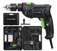 GALAX PRO Perceuse à percussion, marteau perforateur filaire 5 A 1/2" avec 105 accessoires, vitesse variable 0-3000, marteau et perceuse 2 fonctions en 1, poignée rotative à 360°, jauge de profondeur,