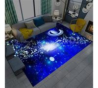 Galaxie Ciel Étoilé Tapis Bleu Violet Salon Tapis Salle De Jeux Pour Enfants Tapis Décoration De Sol Moderne Garçon Fille Chambre Tapis Paillasson Salle De Bains Tapis (Bleu,100 x 160 cm)