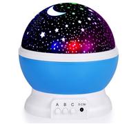 Galaxy Nuit Projecteur pour Enfant, Décoration de Chambre à Coucher à LED, 8 Modes D'allumage-Bleu ciel