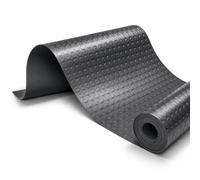 GALEONE Tapis en caoutchouc antidérapant - PVC noir bullé, largeur standard 100 cm, longueur personnalisable, sol de garage, salle de sport, imperméable, découpable sur mesure (1 x 22 m)