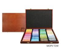 Galerie Artistes Pastels À L'huile Souples Mopv-72W, Lot De 72 Pièces Dans Un Coffret En Bois - Mungyo