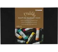 Galerie Artists' Handmade Soft Pastels, lot de 15 - pastels roulés à la main - qualité artistique - texture douce