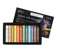 Galerie Pastel à l'huile Premium, épaisseur 10 mm, L 7 mm, couleurs asstd 12asstd
