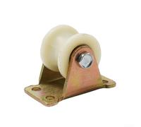 Galet à rainure en nylon V 30mm pour glissière, rouleau de support épais en acier 45# anti-corrosion, design épaissi pour usure réduite, fonctionnement silencieux et doux, lot de 1 unité(U-30MM)