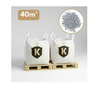 Galet blanc (gravier décoratif) - 8/12 mm - Pack 2 Big Bag 1,5T - 40 m² (5 cm) - Blanc