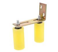 Galet de Guidage Ajustable en Nylon Jaune pour Portail Coulissant | Positionnement Précis, Montage sur Support Arrière, Roulement à Billes Intégré, Adapté aux Portes de Patio Résidentielles