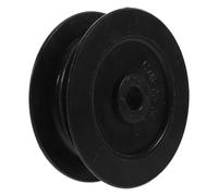 Galet de Guidage pour Chariot Élévateur, Poulie Double Gorge Noire | Plastique Renforcé, Roulements Précis, Déplacement Fluide des Câbles, Suivi Stable pour Réparation et Entretien