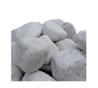Galet décoratif - Galet blanc 60/100 mm - Marbre - Blanc - Sac 25 kg