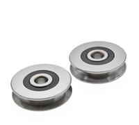 Galet Pour Portail Coulissant 1 rouleau de roue à rainure en U. | For rail de guidage, alésage de 10/12mm, roulement de poulie coulissant de type V(10-50-13-R3)