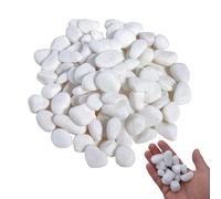Galets, 2-4 cm Galets Blancs de Jardin, 1kg Galets Décoratifs pour Vases, Pierres de Rivière Plantes, pour L'aménagement Paysager, la Décoration de la Maison, L'artisanat, les Projets Artistiques
