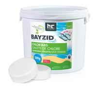 BAYZID® Galets de Chlore Lent 1 x 5 kg - Traitement Piscine et Bassin - Haute Teneur en Chlore (200 g)