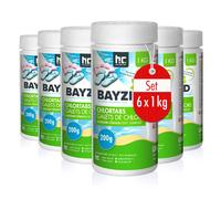 Galets de chlore à dissolution lente Bayzid® - 200g en boîte de 1kg (6 pièces) pour piscine