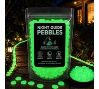 Galets de jardin phosphorescents, pierres guides lumineuses de nuit, roches solaires étanches et lumineuses pour aménagement extérieur, allées, aquariums et décoration de patio green 400