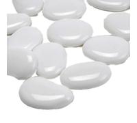 Galets en verre blancs - Seau de 4 kg