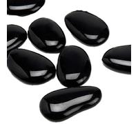 Galets en verre noirs - Seau de 4 kg