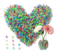 Galets Phosphorescents, 1000 Pièces de Gravier Décoratif Imperméable, Galets Lumineux Pour Jardin Extérieur, Pour Aquarium, Terrasse, Jardin, Extérieur, Aménagement Paysager, Fleurs, Pelouse, Bassin