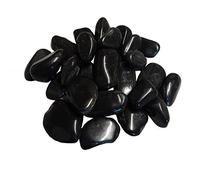 Galets polis, galets brillants, galets de rivière, galets, galets de jardin, galets d'ornement, noirs ou marron - différentes quantités (80Kg noir)