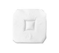 Galette 4 rabats 36 x 36 x 3.5 cm polyester uni essentiel Blanc