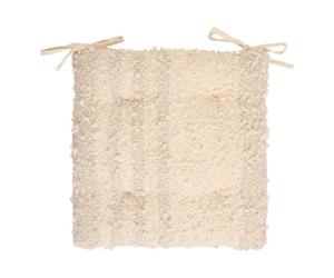 Galette Beryl carré 38x38cm beige - Atmosphera Créateur d'intérieur