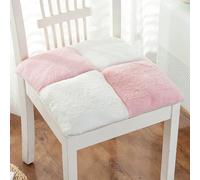 Galette de Chaise 42x42 Velours côtelé Rose