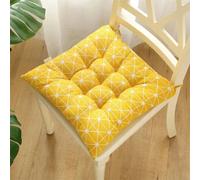 Galette de Chaise 50x50 Imprimé jaune 50x50x5cm