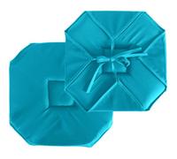 Galette de Chaise Uni Basic 40x40cm Turquoise