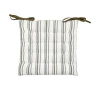 Atmosphera - Galette de Chaise Groove 38x38cm rayée Vert