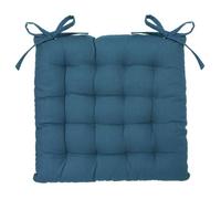 Galette de chaise ""Anjali"" bleu 38x38cm - Atmosphera Créateur d'intérieur