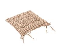 Galette de chaise - ATMOSPHERA - The floral - 38x38cm - Marron tonka - Intérieur