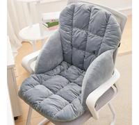 Galette de Chaise avec Dossier Gris 45x50x45cm 6cm