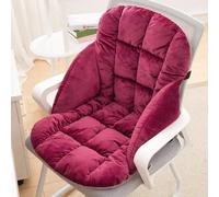 Galette de Chaise avec Dossier Rouge Pourpre 45x50x45cm 6cm