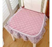 Galette de Chaise avec Volant Rose