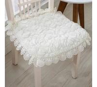 Galette de Chaise Blanche dentelle 50x50cm