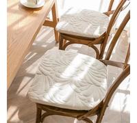 Galette de Chaise Blanche en Forme de U 40x43cm
