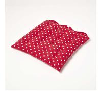 Galette de chaise capitonnée Pois rouges 40 x 40 cm