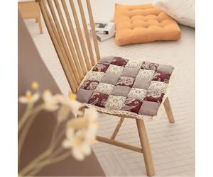 Galette de Chaise Carré au Style Romantique 40x40cm