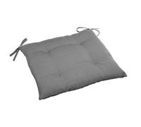 Hespéride – Galette de chaise carrée Korai – 40 x 40 cm, 4 points – Gris ardoise